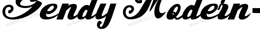 Gendy Modern字体转换